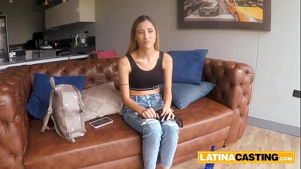 Latina Skinny Hot Bitch Kickstarts Modelling Career By Getting Railed In A casting