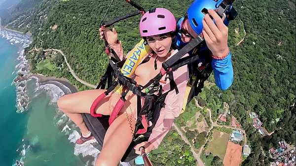 Wet and Messy Extreme SQUIRTING while PARAGLIDING 2 in Costa Rica