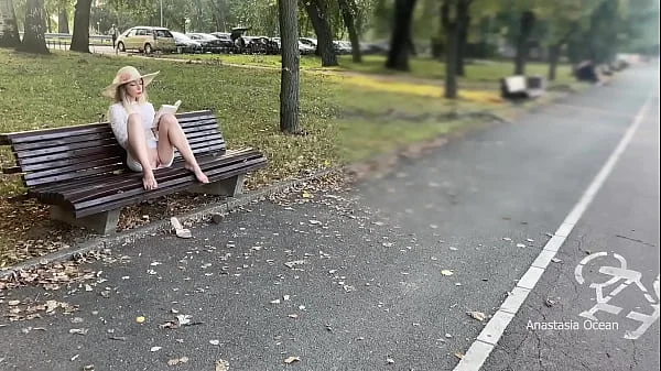 My wife is flashing her pussy to people in park. No panties in public.