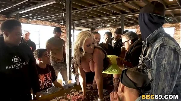 Busty MILF Alena Croft Survives Gangbang With 18 Big Black Dicks