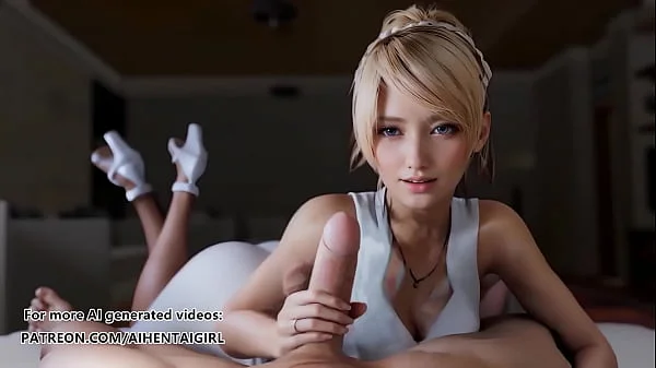 Final Fantasy XV Lunafreya Handjob | Uncensored Hentai AI generated