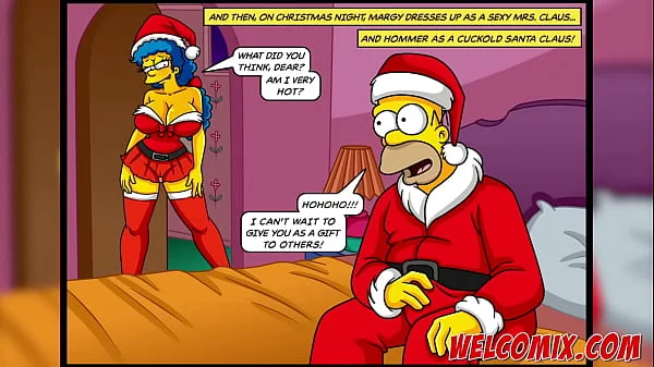 Christmas Present! Giving his wife as a gift to beggars! The Simptoons, Simpsons Hentai