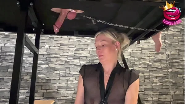 Femdom Milking Table/Chair Ruined Orgasm Cumpilation