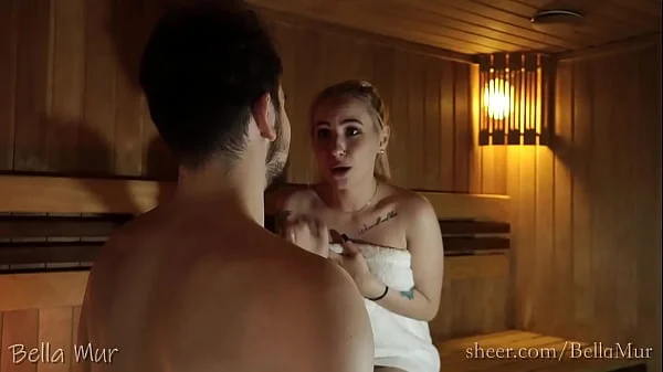 Fucked juicy stranger in a public sauna