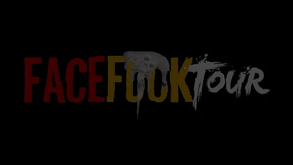 Face Fuck Tour - Busty Michel Chika Jaw Breaking Deepthroat Throatpie