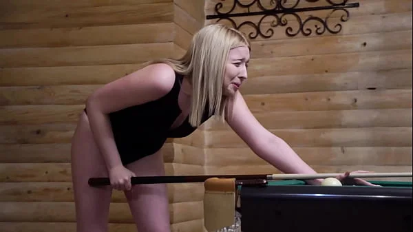 Wild College Party Turns Into Steamy Threesome on the Billiards Table - Kira Viburn & Emma Korti