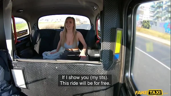 FAKE TAXI - Josephine Jackson flashes her huge natural tits sending the cabbie into lust fever