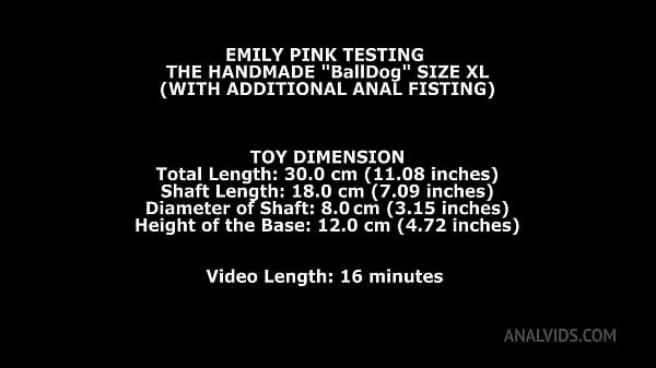 Emily Pink Testing The Handmade Balldog Size XL (With Additional Anal Fisting) TWT029