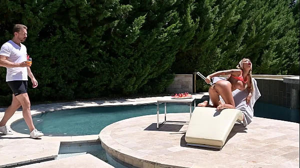 Monika Fox Makes Herself Squirt Before Getting DP’d by the Pool GP2422