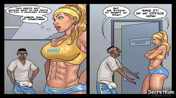 Detention season #3 ep. # 3 - Horny Gym Teacher wanted a Taste of the school Nerd's BBC